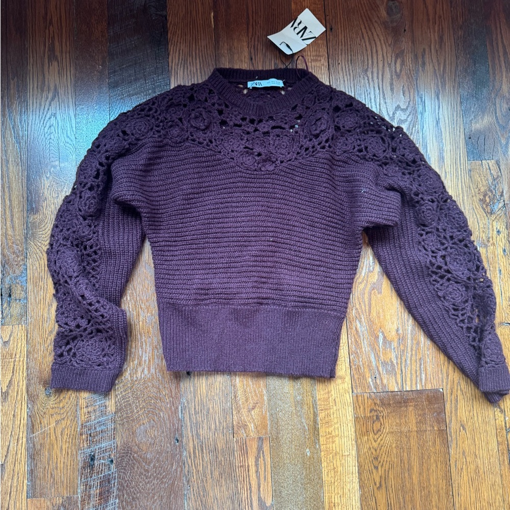 NWT Zara Maroon Sweater